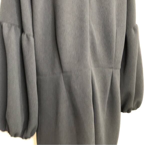 Eloquii black sheath midi dress with balloon puff sleeves size 26 - Picture 9 of 16